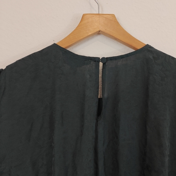 & Other Stories Gathers Long Sleeves Floral Jacquard Mini Dress Size 4 - Picture 14 of 14